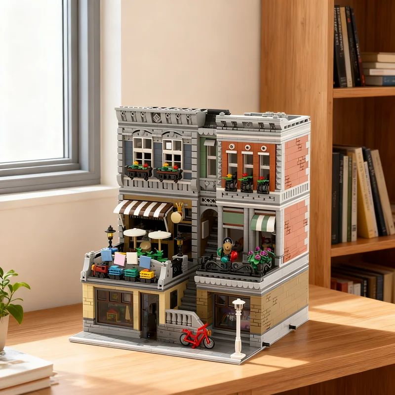4418pcs MOC Store Modular Buildings Model Building Blocks Christmas Gift Assemble Birthday Brick Education Display Idea Craft