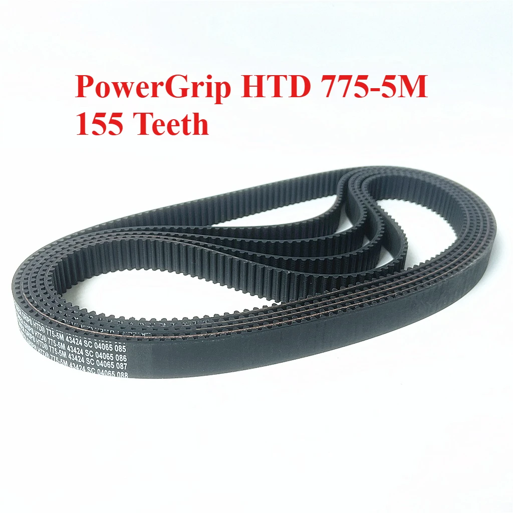 PowerGrip HTD 775-5M 155 Teeth Arc Teeth Timing Belt For 3D Printer Scanner Centrifuge Sewing Machine Power Tools Drive Belts