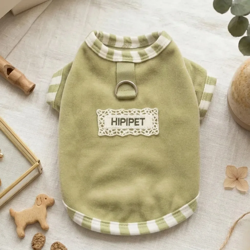 Soft Teddy Pullover with Letter Embroidery, Warm Winter Dog Base Layer, Vest for Small to Medium Breeds (e.g., Yorkies)