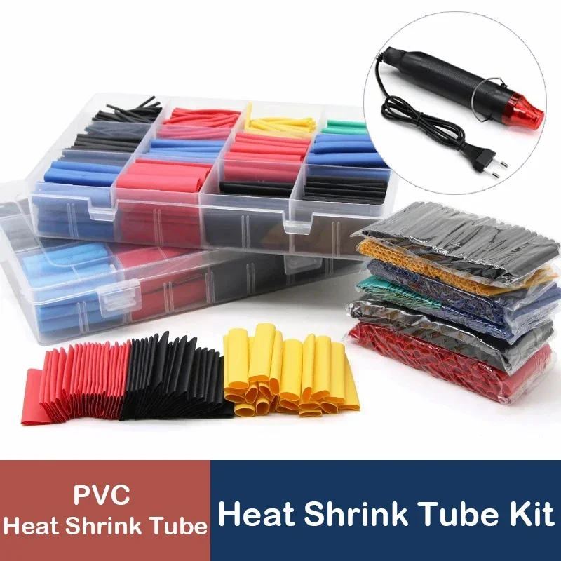 

2:1/3:1 Heat shrink tube set 102-750Pcs various combinations PE material fast shrinkage used to protect wire and cable