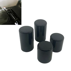 Black 4 Point Docking Hardware Covers Caps Fit For Harley Touring Road Glide Road King Electra Glide Street Glide 2009-Later