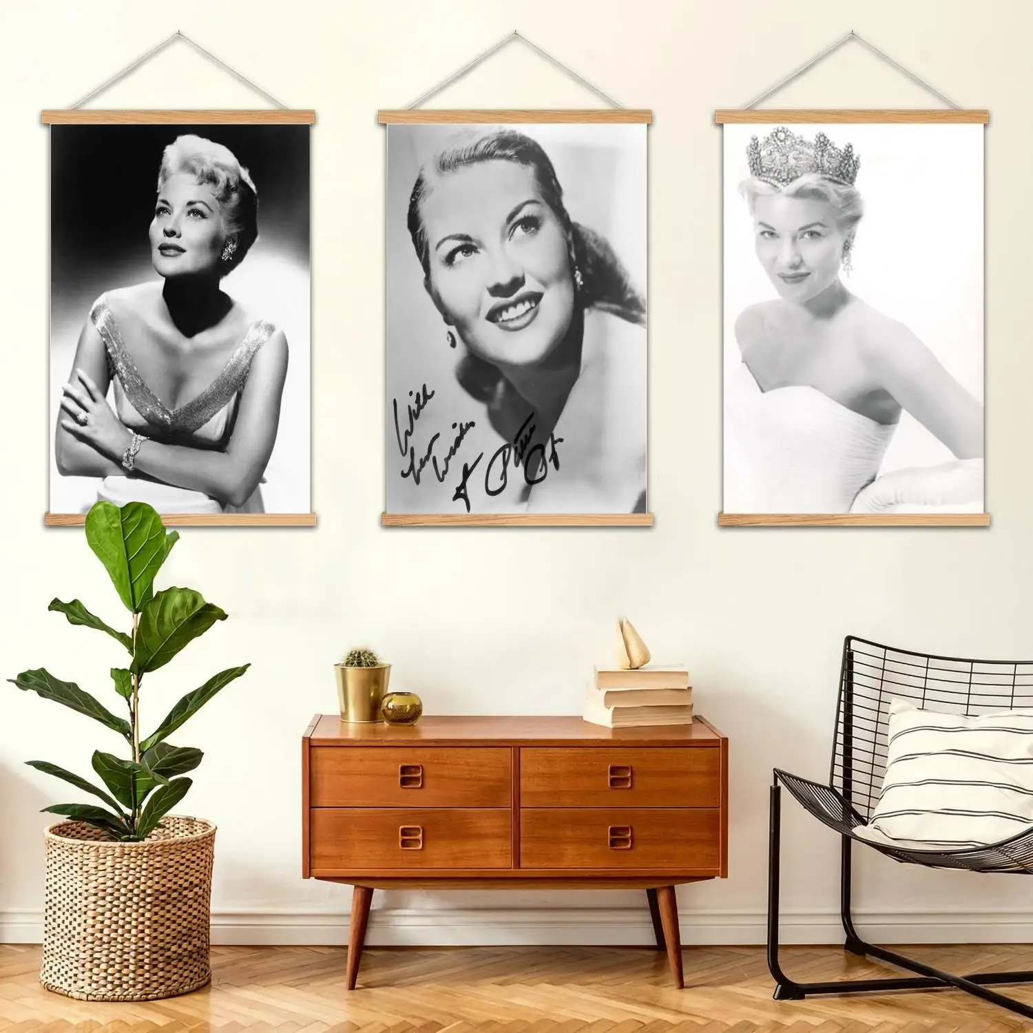 Patti Page Framed Wall Painting Canvas Art Poster, Wall Art  Modern Family Bedroom Decor Posters,Decorative painting