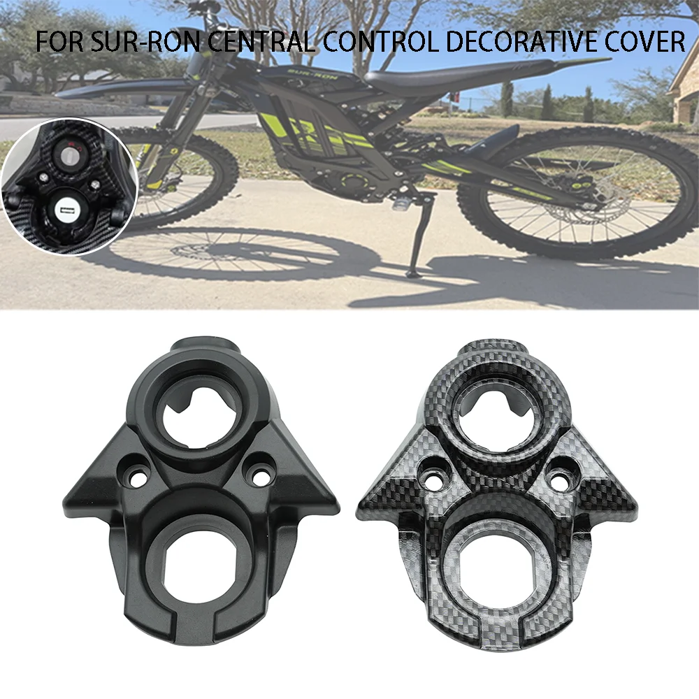 For Surron Light Bee X Carbon Fiber Central Control Decorative Cover Water Transfer Key Plate E-bike Segway X160 X260 Motorcycle
