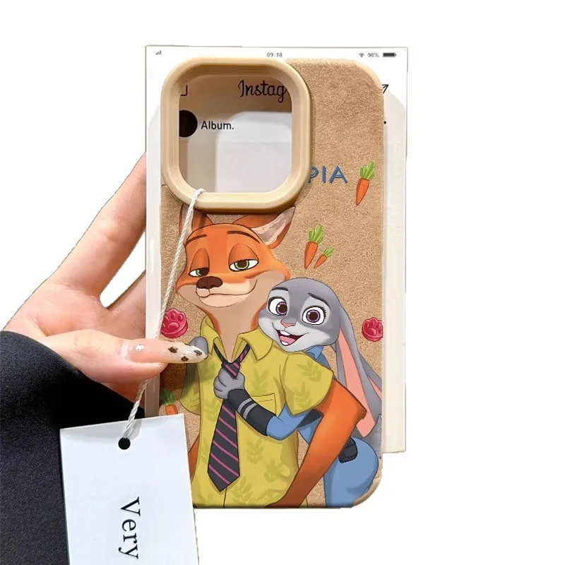 New For Zootopia 2 Phone Case Cute Cartoon iPhone 17 Pro Max Plus Case Couple Set Kawaii Christmas Gift