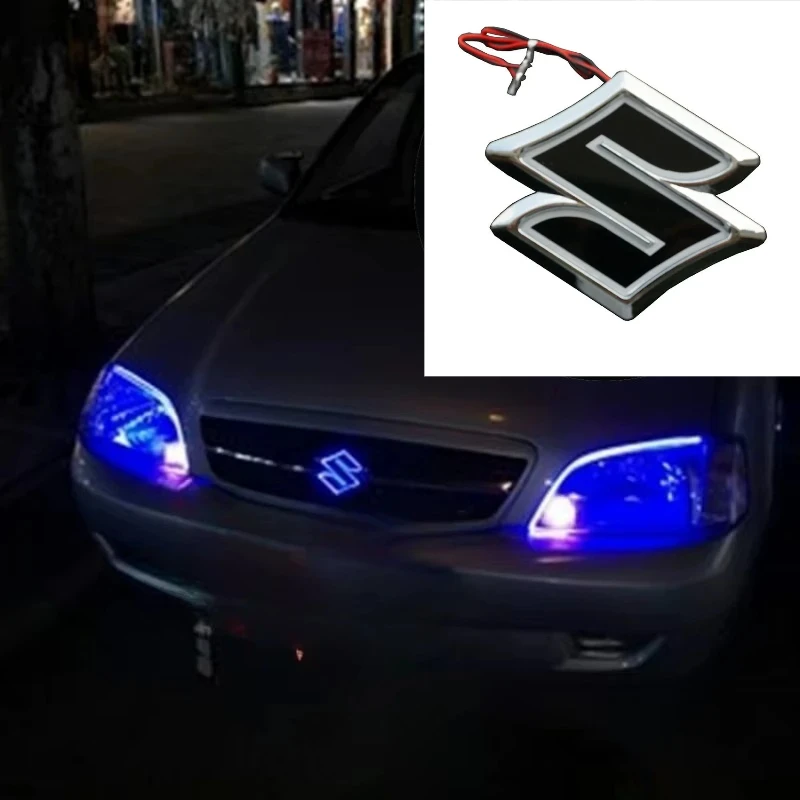 

5D LED Car Emblem Badge - Automobile decoration refit parts – Rear Trunk Logo Light for Suzuki Swift/Alto/WagonR/Jimny