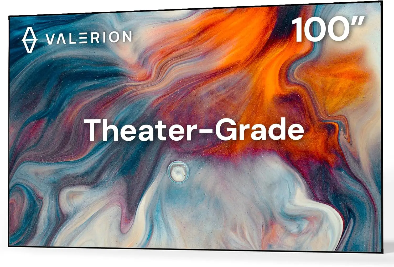 

100" Fixed Frame Projector Screen, 1.3 Gain, 80% PQE, 4K/8K, 3D, Works with Long/Short/Ultra Short Throw