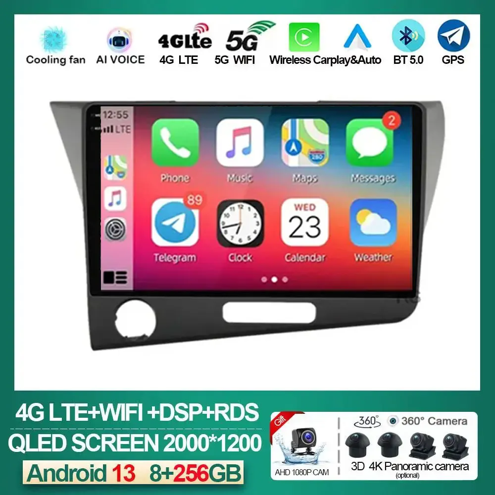 

Android 13 For Honda CRZ 2010 - 2016 Car Radio Stereo Multimedia Video Player Navigation GPS Wireless Carplay RDS DSP AUTO NAVI