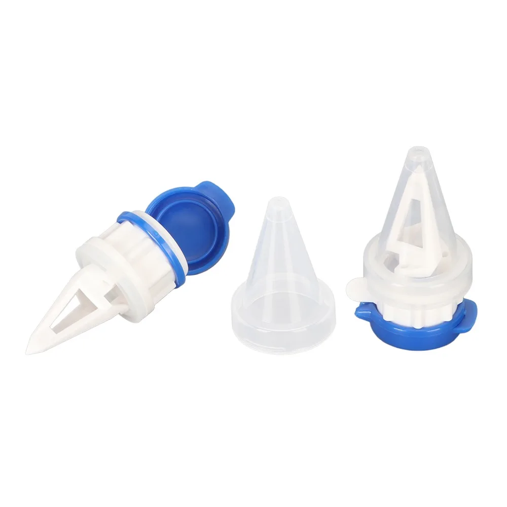 Picture 4: 2pcs Reusable Ergonomic Design Bottle Pourer Easy to Install Speed Pourer Milk Drinks Diverter Drink Splitter Home Kitchen
