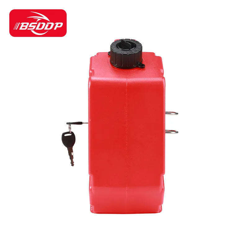 5L Universal Motorcycle Spare Fuel Tank Car Jerrycan Jerry Can Caniste Gasoline Petrol Oil Gas Container Lock Set Accessories