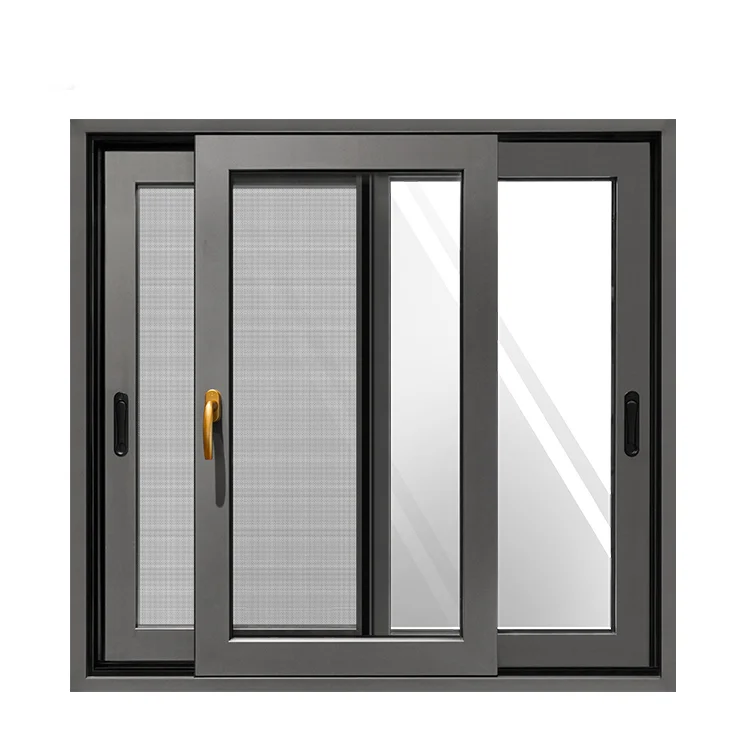 

Aluminum sliding window Florida miami dade hurricane approved windows black