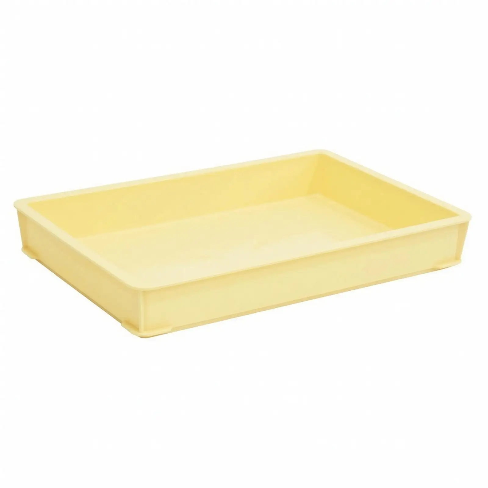 Rectangular Food-Grade Pastry Box Rigid Stackable Pastry Proofing Box Container Shallow Easy to Clean for Bakeries