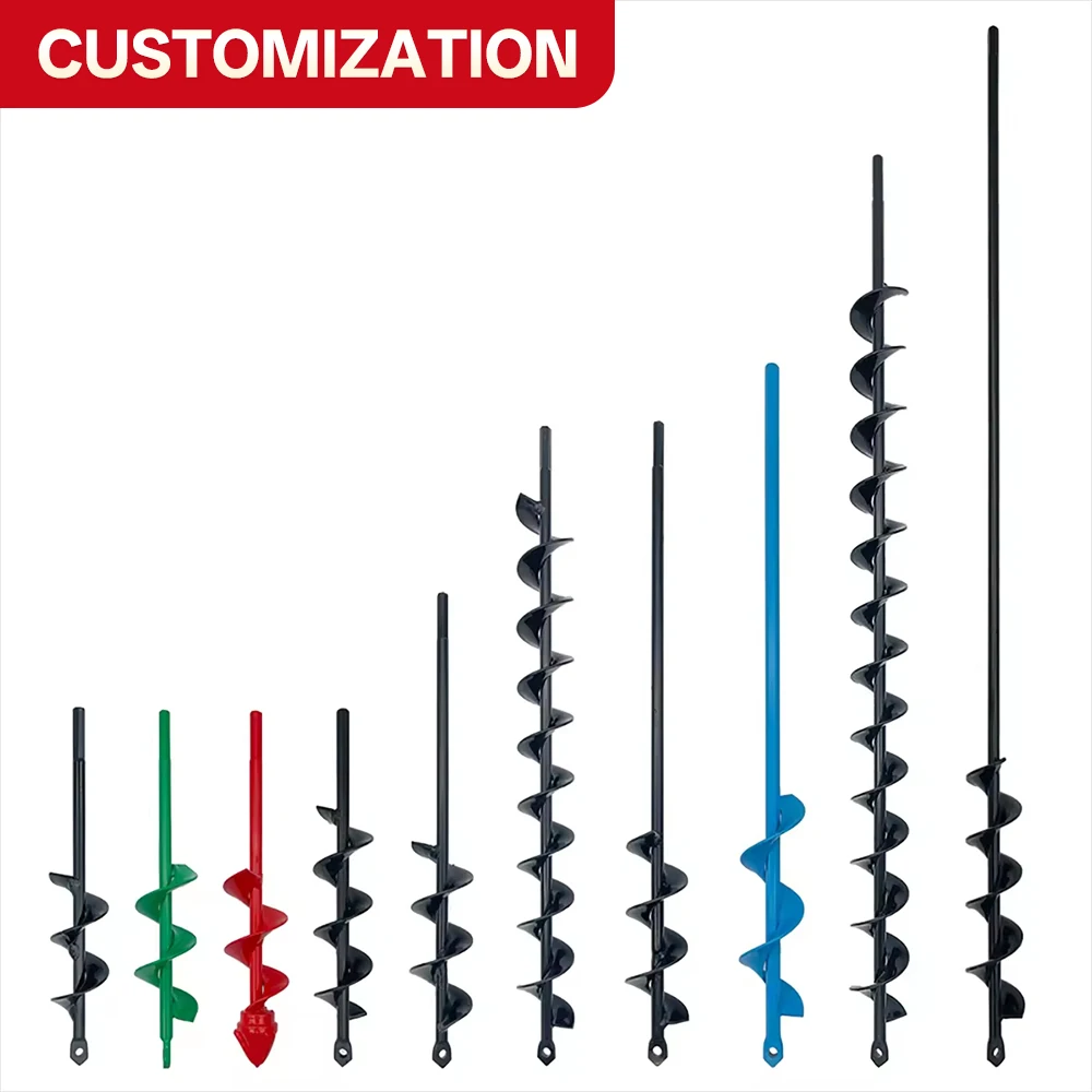 

Custom-Made Power Auger — Handheld Gardening Tool Accessory: Ground Drilling Bit for Soil Excavation and Gardening