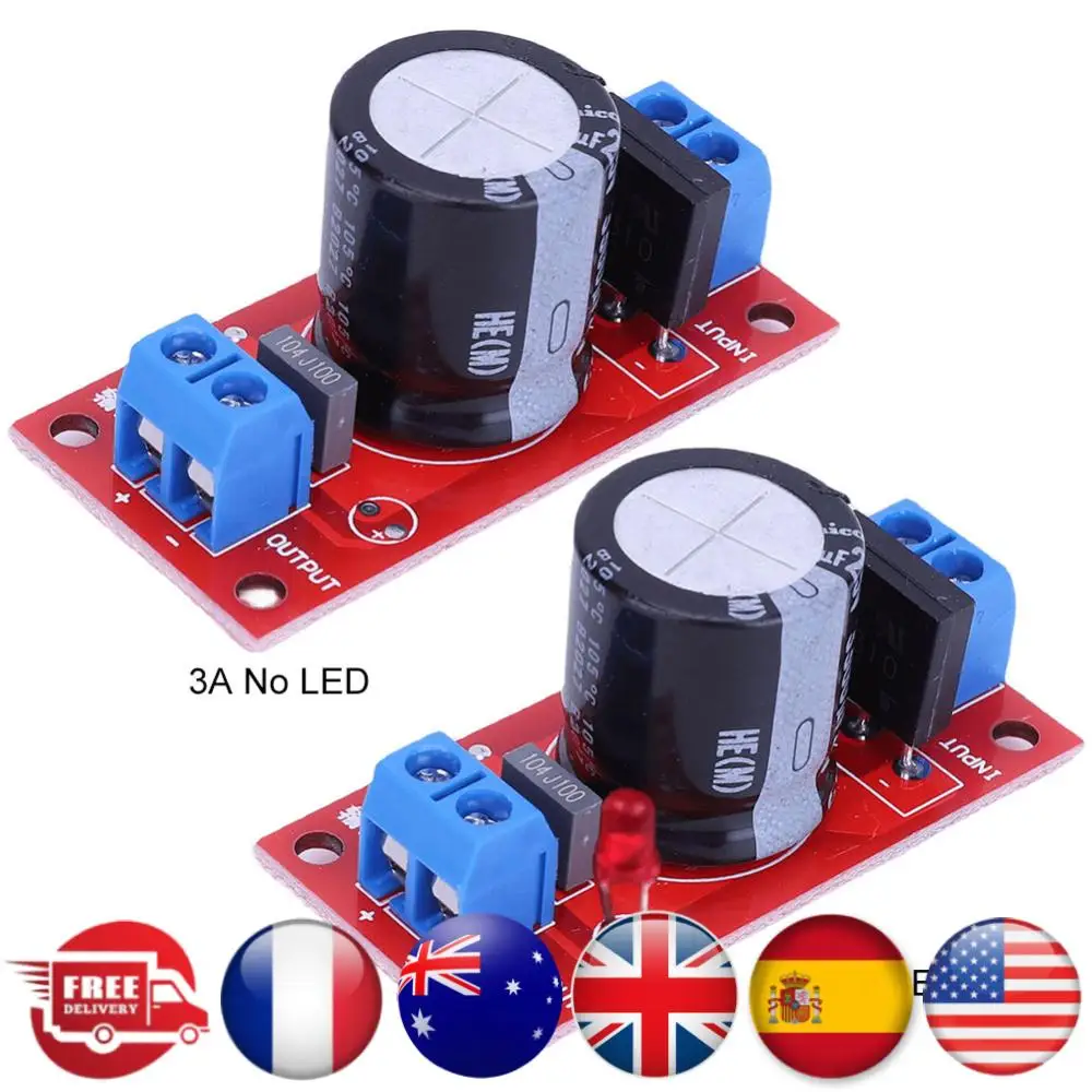 AC To DC Transformer with LED Indicator Rectifier Filter Power Supply Board 3A/8A AC To DC Single Power Supply Board