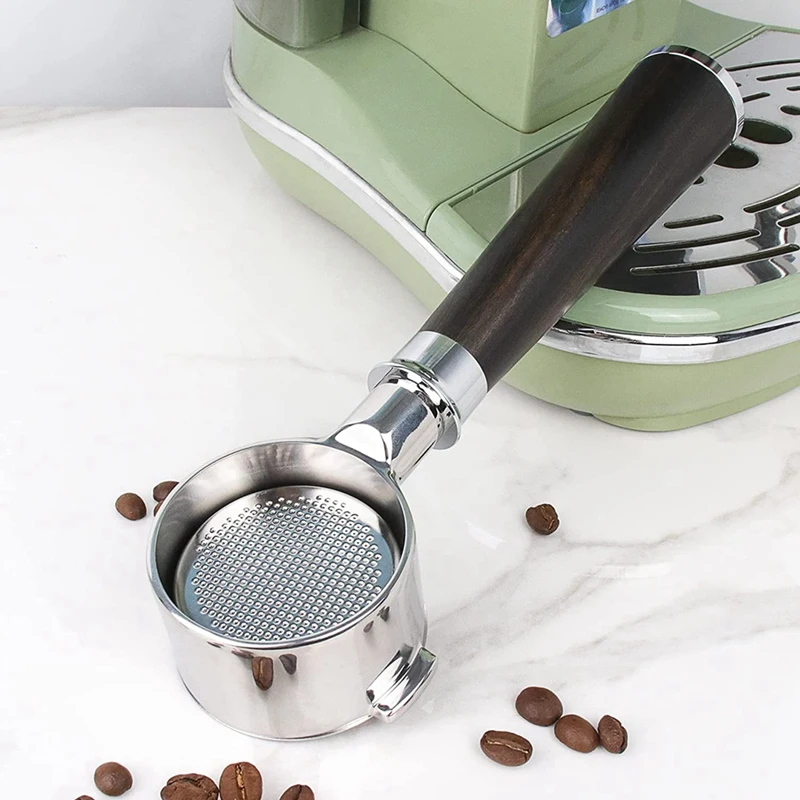 51Mm Portafilter para Delonghi ECP3420/EC155/BCO430/EC260, 51Mm Portafilter sem fundo 2 orelhas segurar peças de reposição