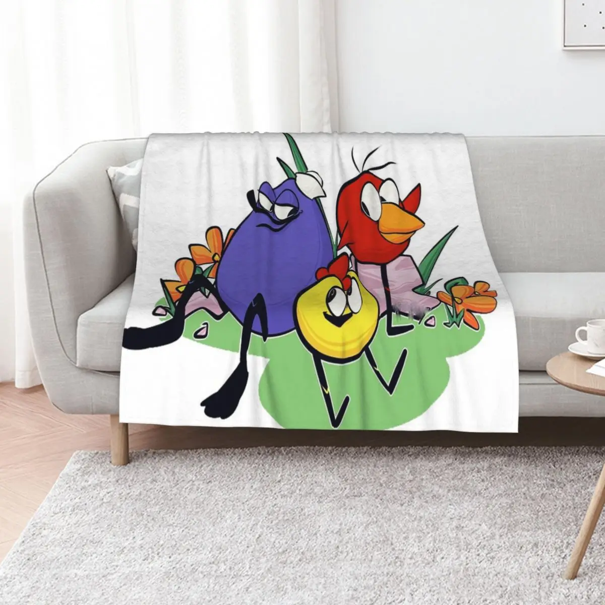 Peep and the Big Wide World Throw Blanket Thermal Retros Cute Plaid Sofa Throw Large Stuffeds Blankets