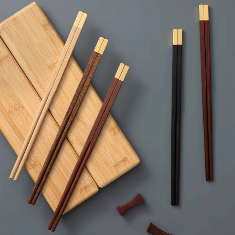 Wooden Chopsticks Set Chopsticks Holder Portable Storage Wooden Box Lacquerless Waxless Natural Material Chinese Creative Gifts