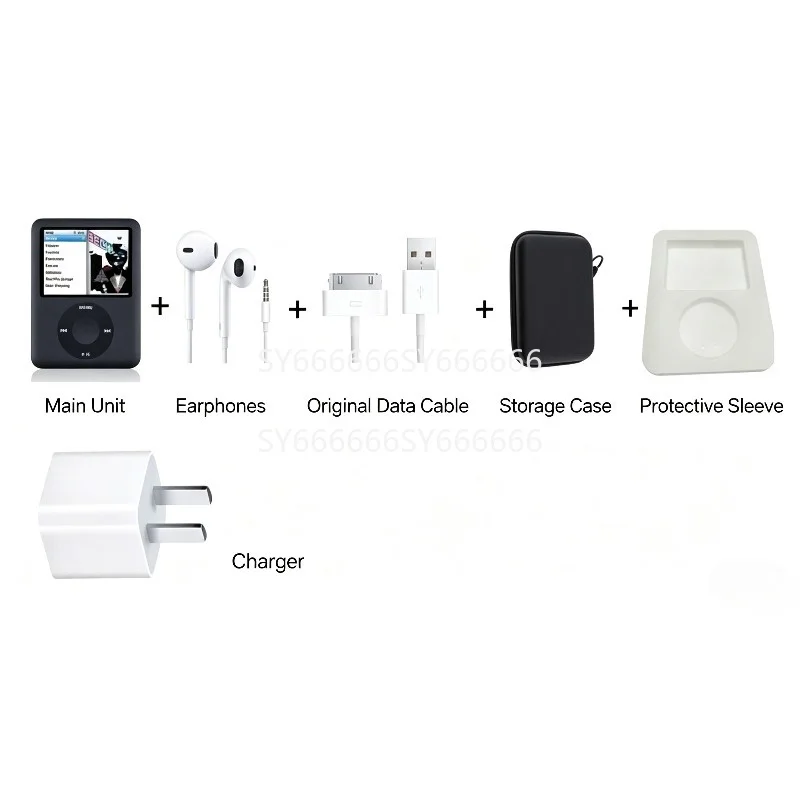 99% New Retro Black 8GB MP3 MP4 Player Compatible With iPod Nano 3rd Generation Preloaded Songs