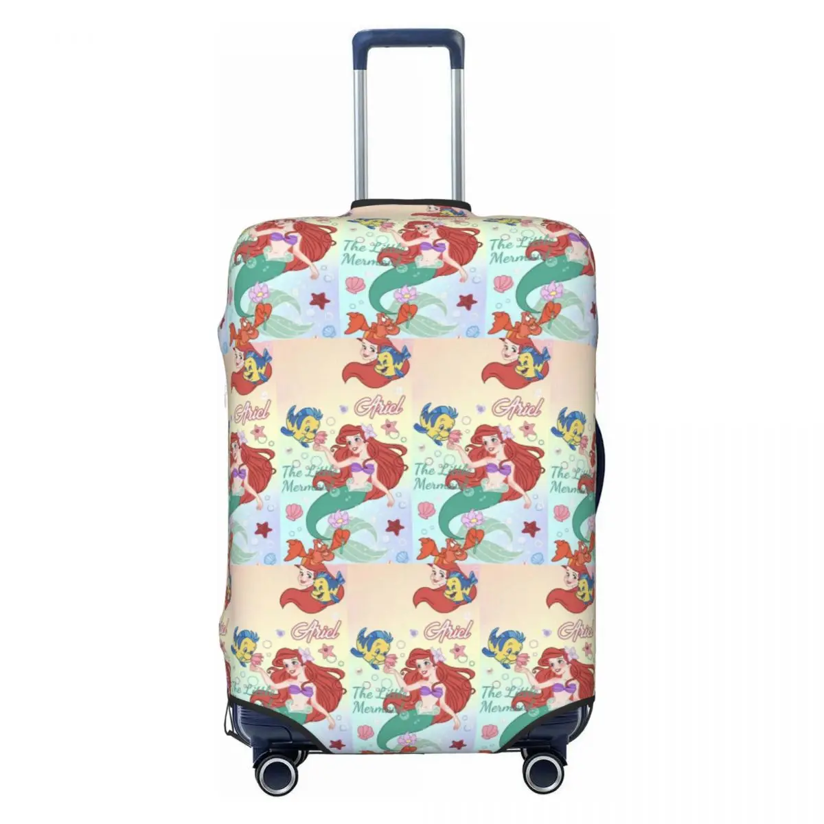 

Custom The Little M-Mermaid Suitcase Cover Washable Princess Ariel Luggage Covers Protector for 18-32 inch
