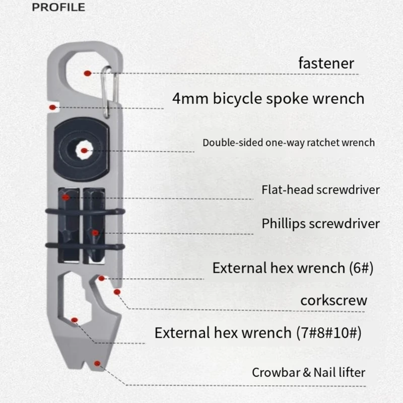 Durable Pocket Multiple Tool Versatile and Reliable for Repairs, Exploration, and Everyday Tasks for Outdoor Enthusiasts 69HD