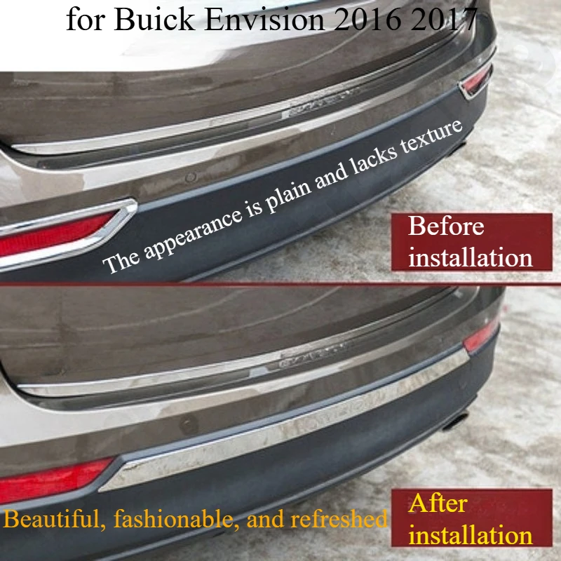 

for Buick Envision 2016 2017 Rear bumper decorative strip/modified accessories Rear bumper outer decorative bright strip