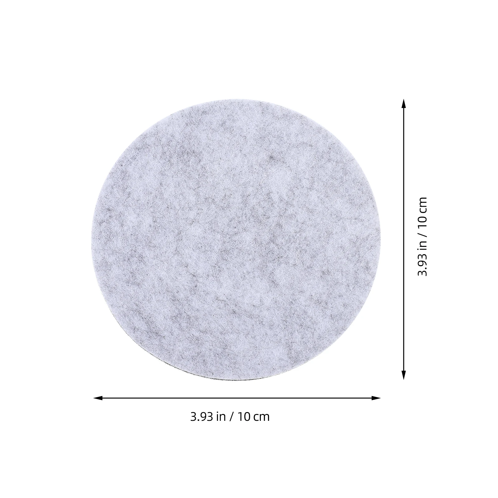 

10 Pcs Coasters Set Felt Mats Round Heat Insulation Black Gray Protect Desk Dining Room Table Teacup Coasters Set Decor