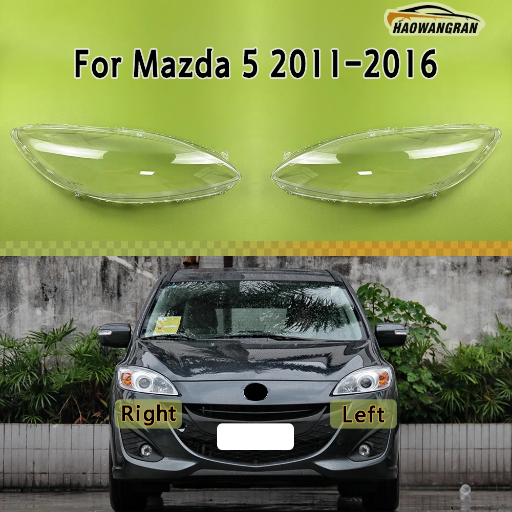 

Car Front Headlight Cover Transparent Lampshade Plexiglass Replace Original Lens Shell For Mazda 5 2011 2012 2013 2014 2015 2016