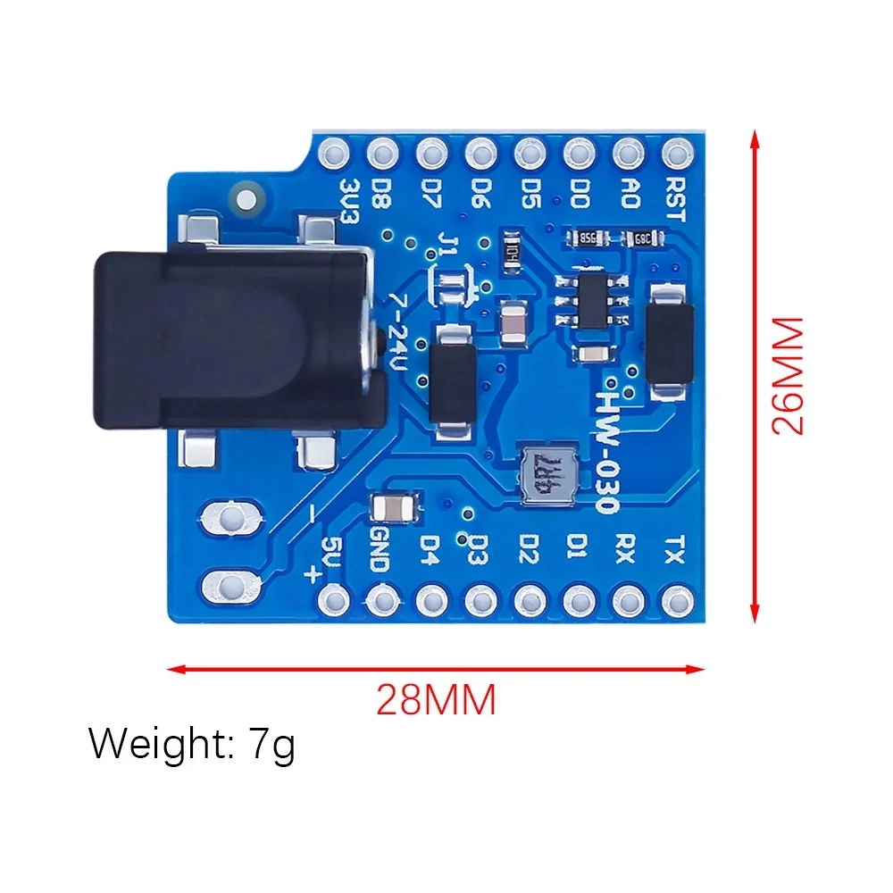 DC Power Shield V1.1.0 for wemos D1 mini development board DC power supply screen module