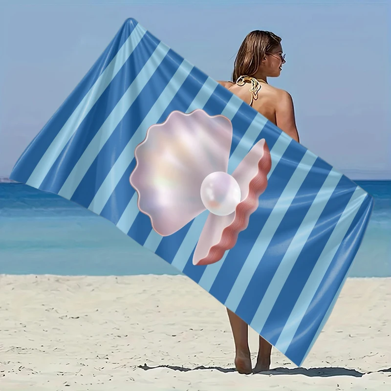 

Undersea Pearl Girls Disney Beach Towel Ultra-Fine Fiber Lightweight Quick-Dry Hawaii Beach Party Easter Travel Swimming Fabric