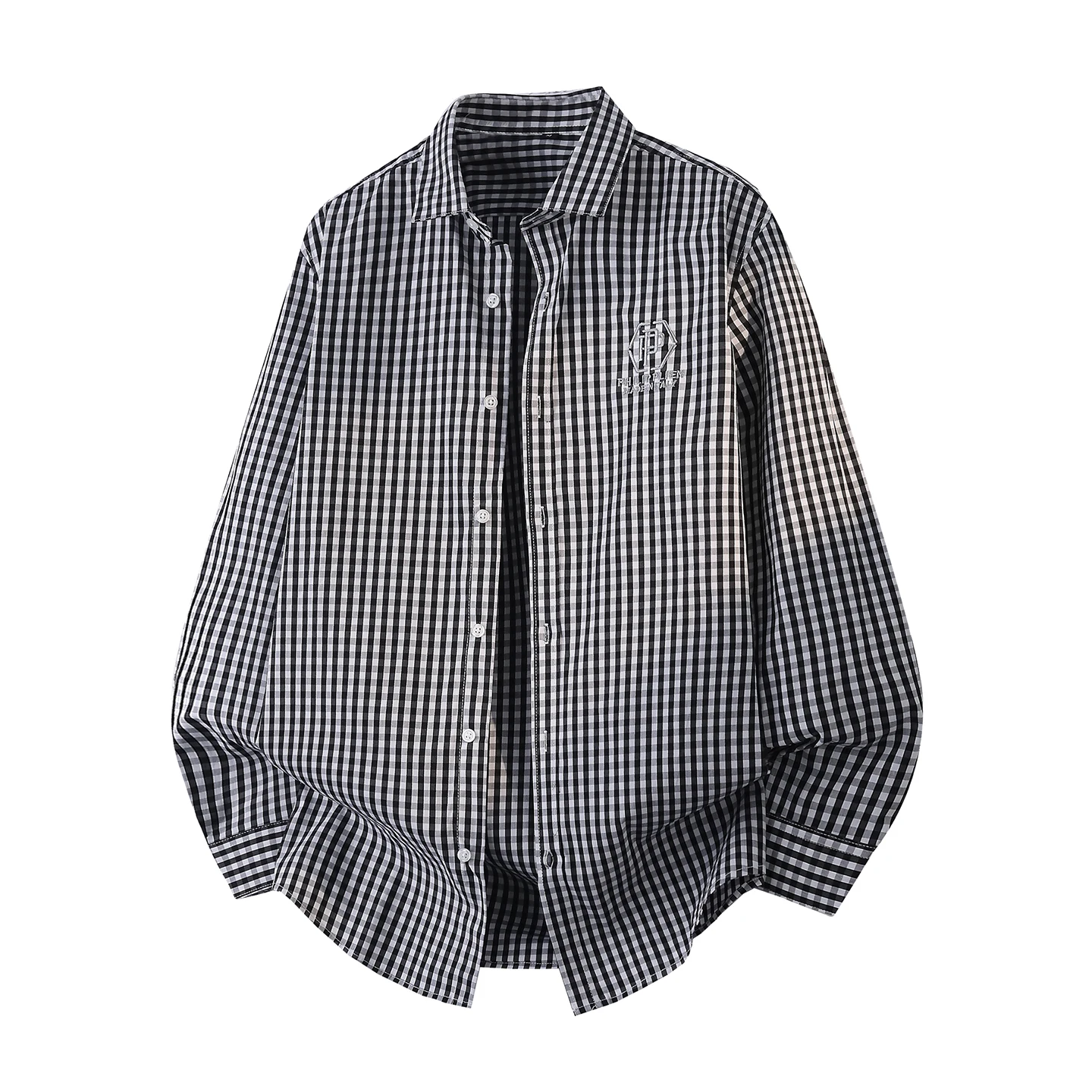 Men's Streetwear Casual Long Sleeve Blouse Fashion Shirt Streetdress Hombre Male Clothing Spring Autumn Camisa Men's Shirts New