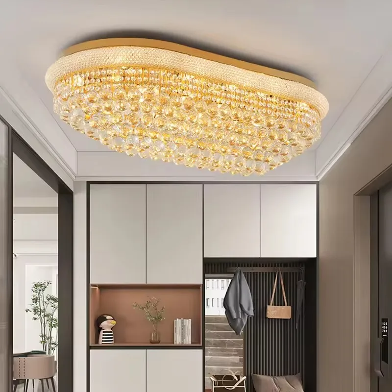 Luxury Crystal Led Ceiling Lights for Living Room Modern Ceiling Chandelier Dining Room Chandeliers Lighting Lamps Ceilings Lamp