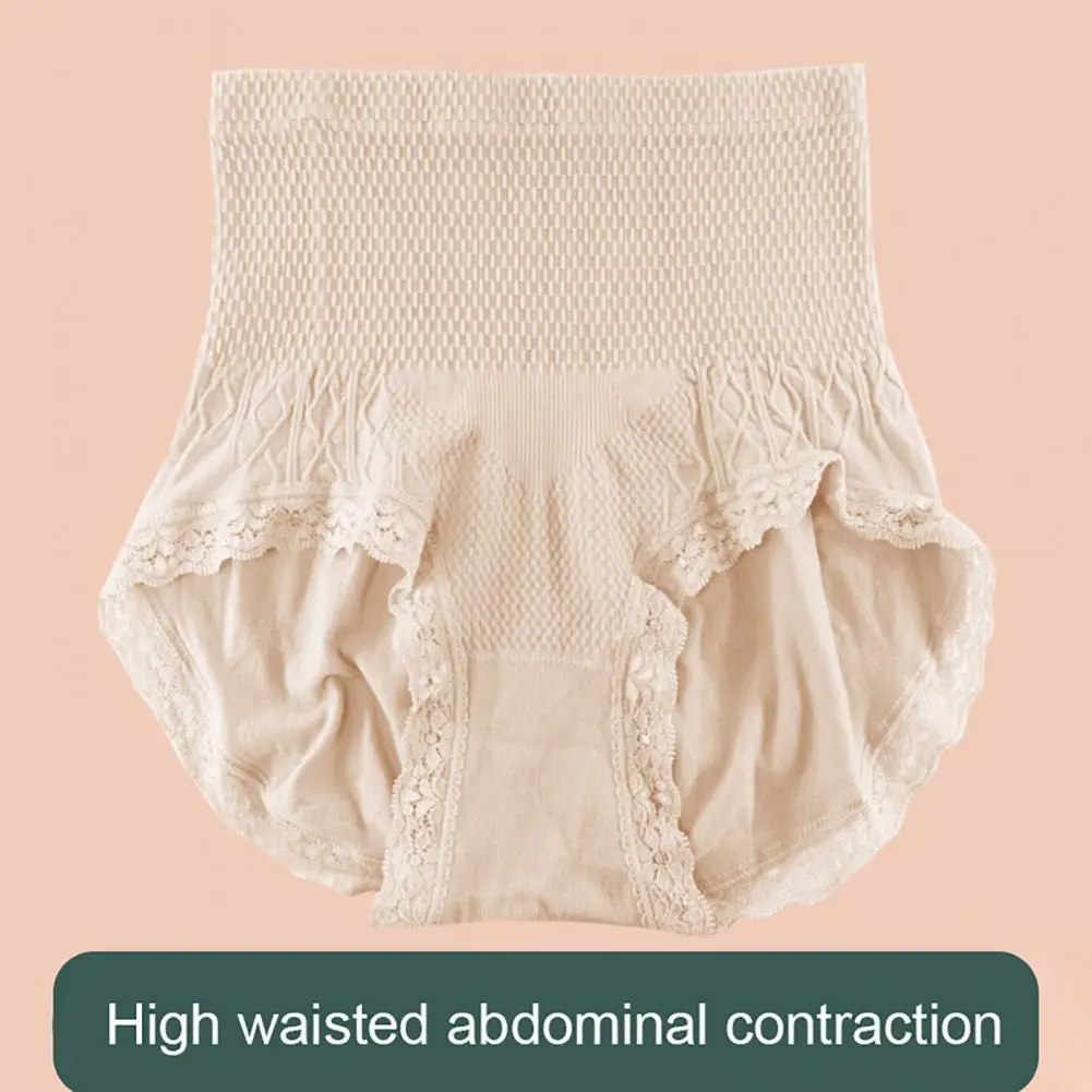 High-waist Slim Fit Panties High Elasticity Women High Waist Tummy Control Underwear for Women Postpartum Recovery Support