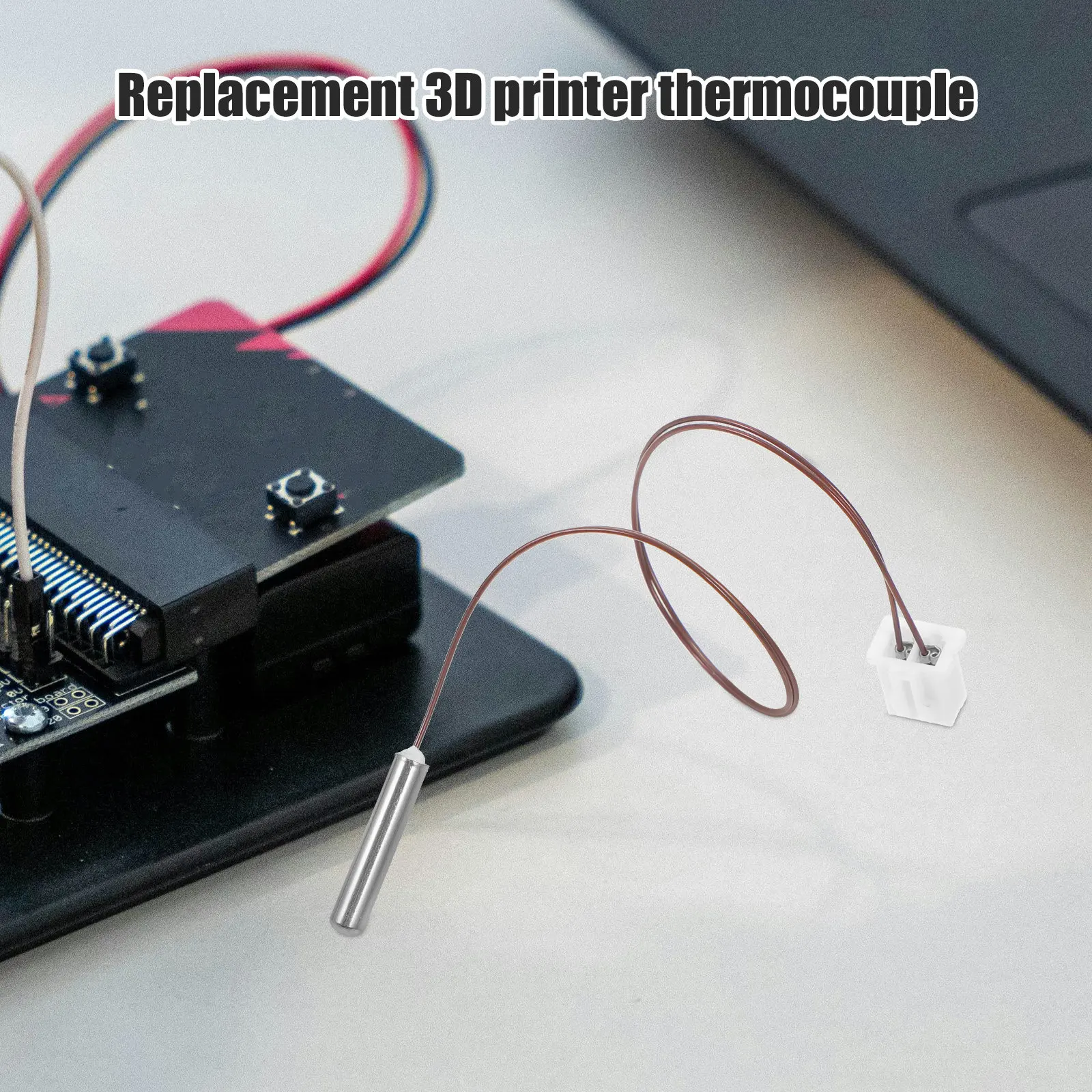 

150Mm Temperature Probe Sensor for 3D Printer Thermocouple Replacement High Stability Precision Temp Monitoring Compatible with