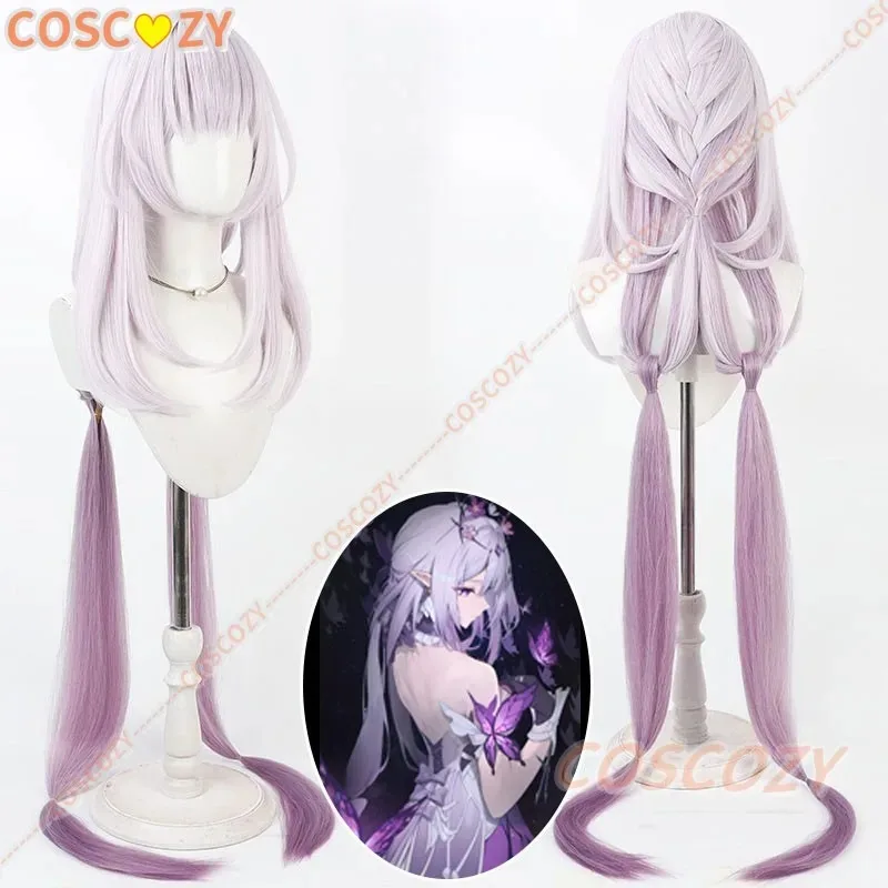 

Castorice Cosplay Wig Honkai Star Rail Purple Double Ponytail Long Hair Amphoreus Halloween Party Women Girls Props