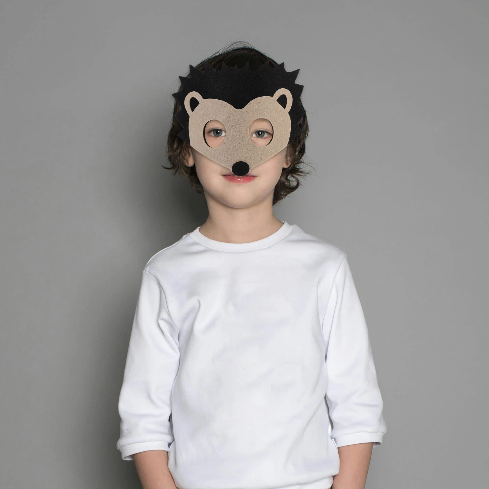 8 stuks schattig dier masker vilt zacht comfortabel oogafdekking voor verjaardag festival kostuum partij fancy dress rollenspel accessoire