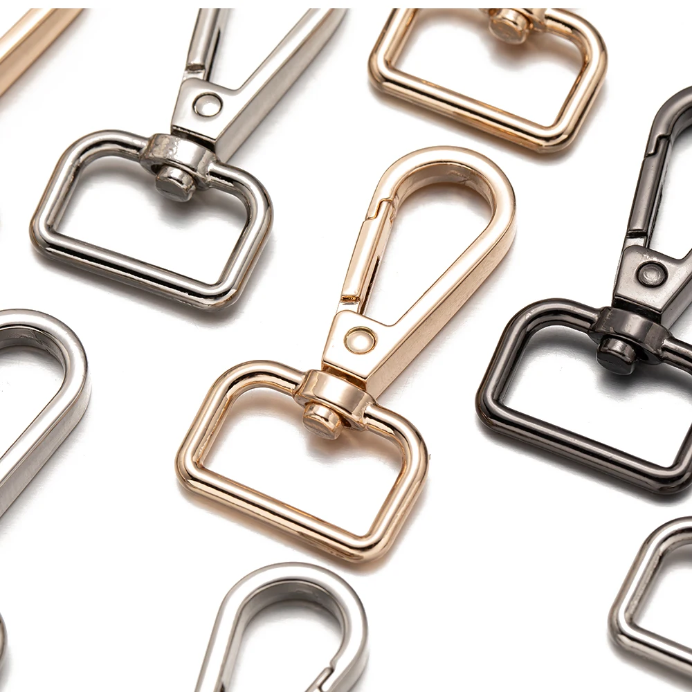 5pcs Swivel Loster Clasps Metal Clip Buckles Keychain Hook For DIY Bag Handbag Chain Connector Jewelry Making Accessories Craft