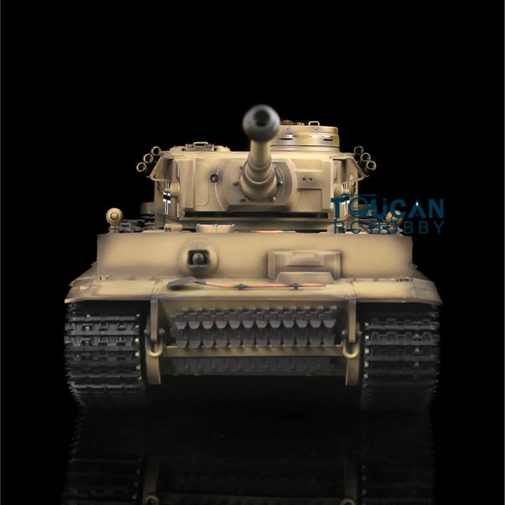 1/16 heng longo rc tanque escala 7.0 tigre i 3818 barril recuo rodas de metal veículos de controle remoto carros para brinquedos modelo th17270