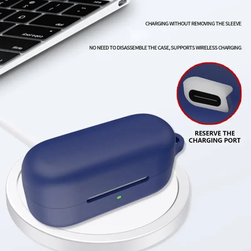 WF-C510용 H37B 충격 방지 이어폰 실리콘 커버 방진 슬리브 세척 가능 하우징