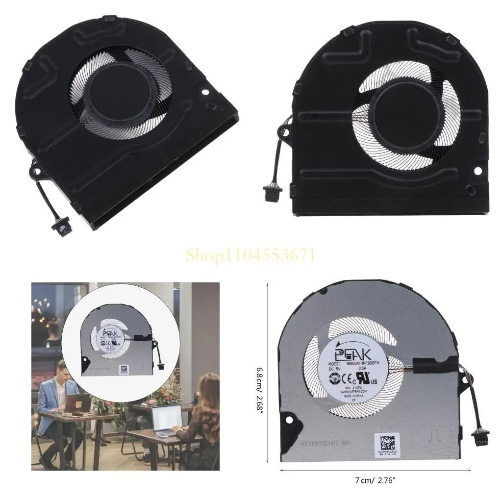 

Best Seller Notebook Computer Cooling Fan Heatsink 4-wire for Inspiron 5410 5415 5510 7415