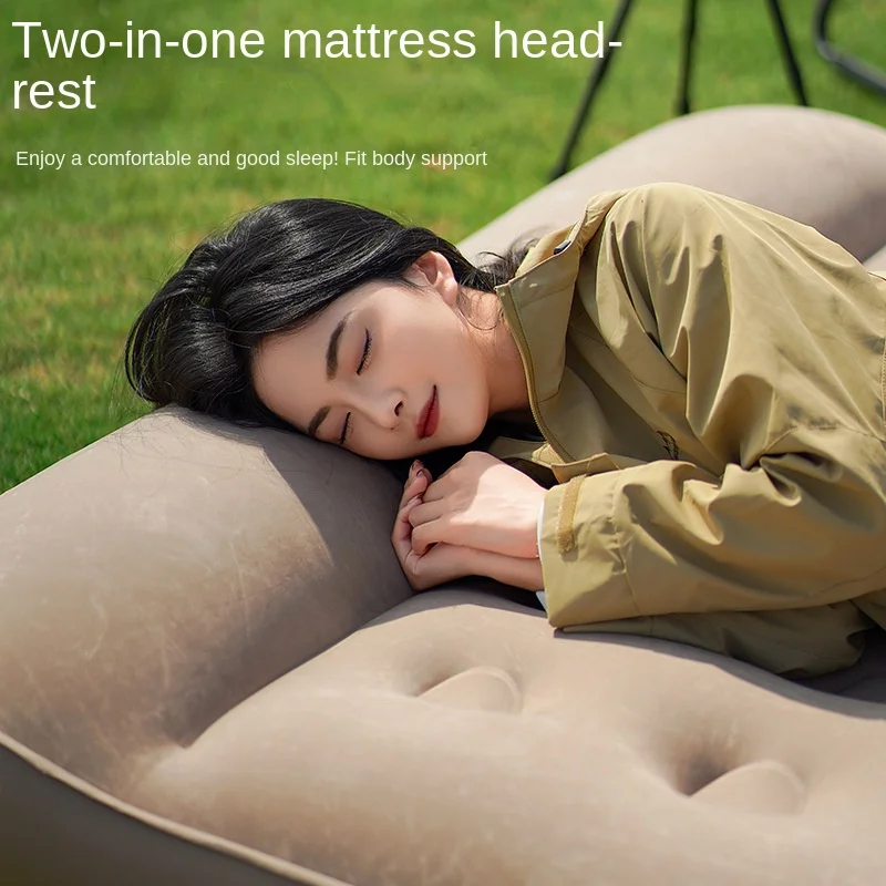 

Double-Person Electric Inflatable Mattress Bed Automatic Air Cushion Foldable PVC Tent for Outdoor Camping Kitchen Living Room