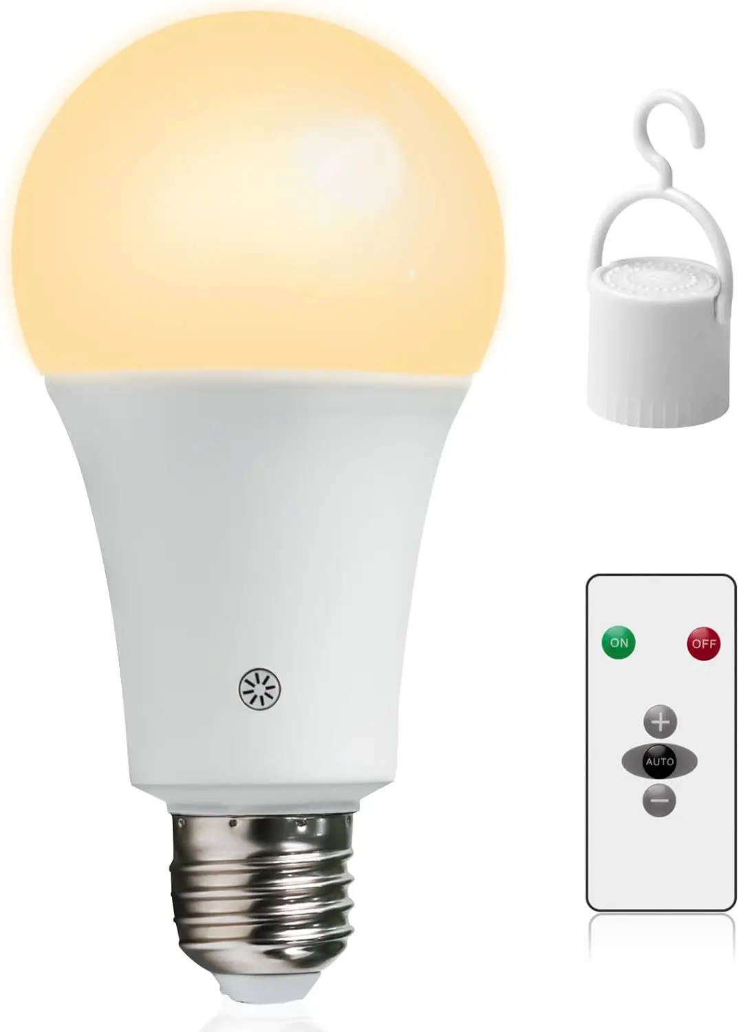 

Bulb with Battery Dimming with remote control E27 lamp holder charging Dust and insect proof outdoor emergency light bulb