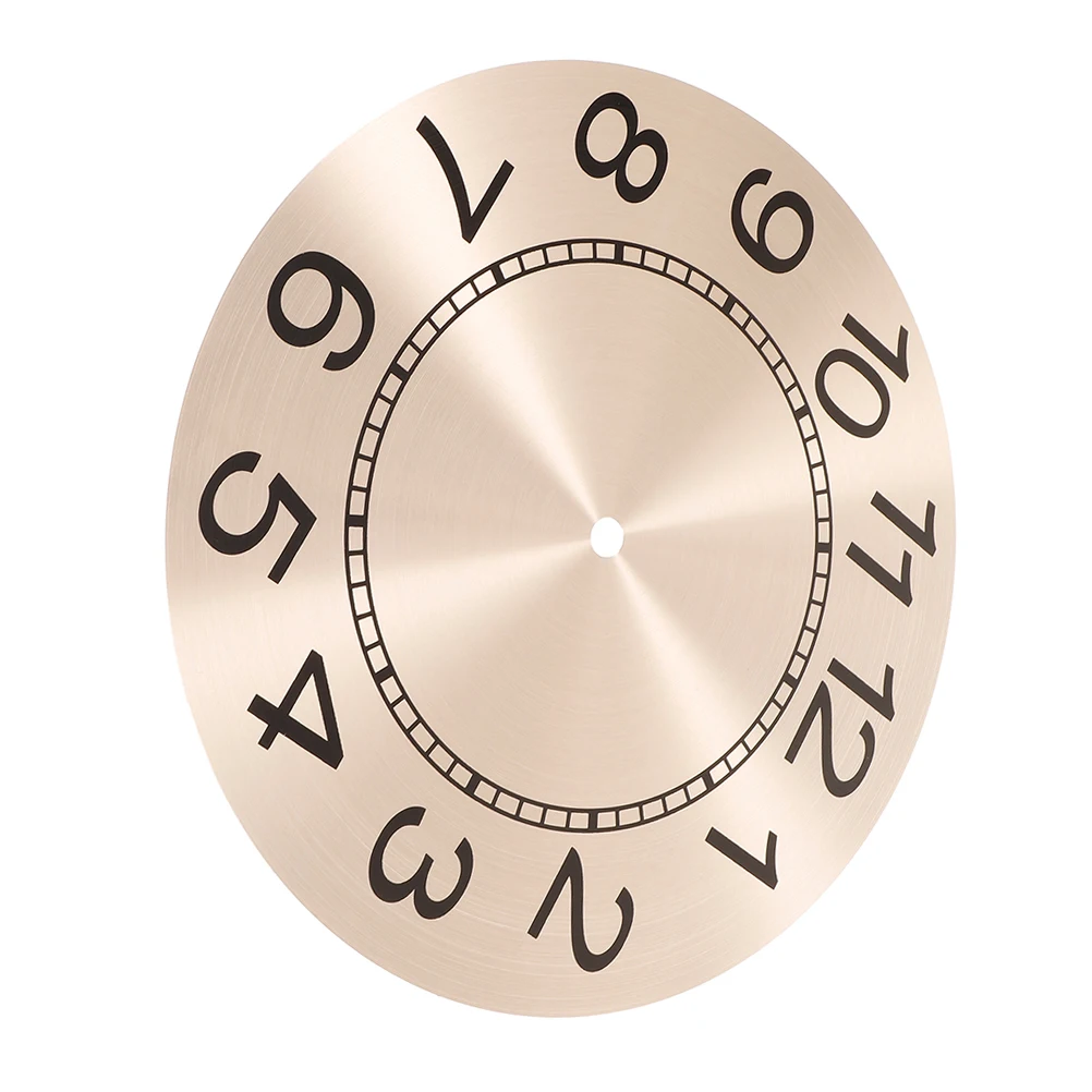 

Metal Dial 243mm Rose Gold Round Roman Numeral DIY Movement Parts Wall Clock Accessories Practical Clock Dial Replacement