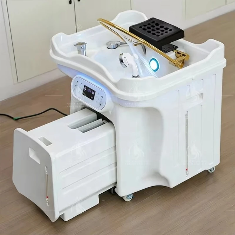 

Salon Furniture Japanese Head Spa Bowl Portable Shampoo Sink Mobile Hair Wash Basin