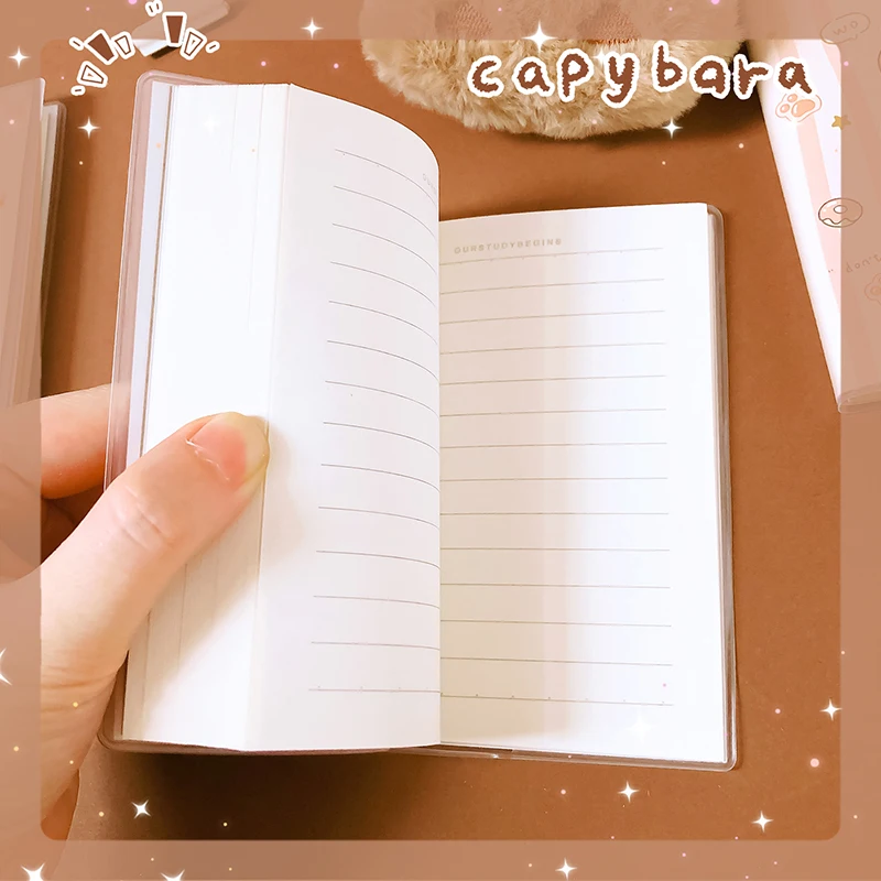 kawaii Stationery office accessories School supplies Capybara Portable Notebook Notepad For Daily Notes Pretty Stationery gift