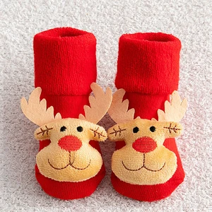 Children's socks with non-slip print, Christmas socks for newborns, children, child, baby, girls, boys, children 8 Main Children's Sales - №6