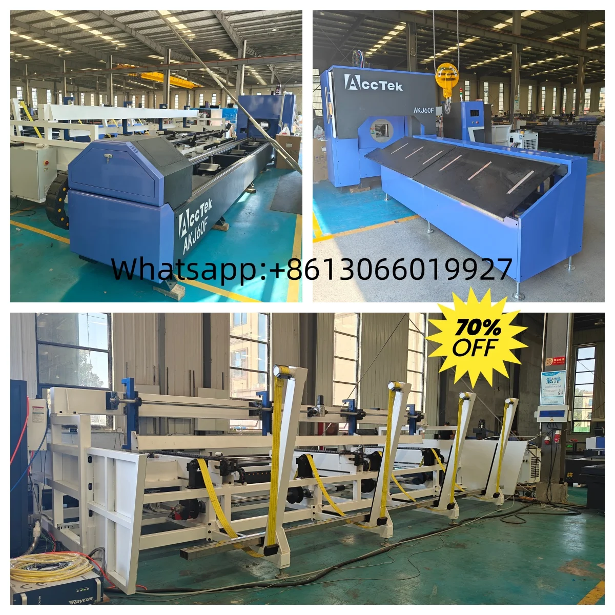 Auto and semi-Auto loading and unloading Fiber Laser Pipe Cutter Metal 6m Metal Square Circular Tube Laser Cutting Machine