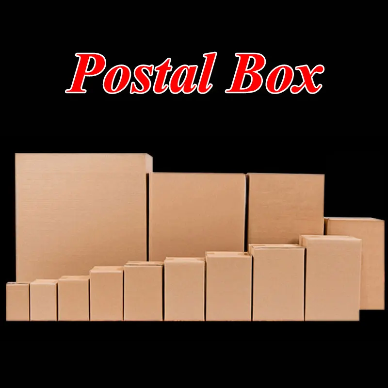 

1PCS Kraft Paper Mailing Box Express Transportation Carton Box solid Color Gift Packing Box Foldable Corrugated Packing Case