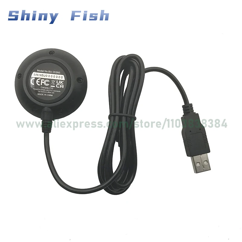 1PCS BU-353N5 Bu353-n5 Waterproof replace BU-353S4 GlobalSat GPS Receiver Cable GPS with USB interferface MediaTek