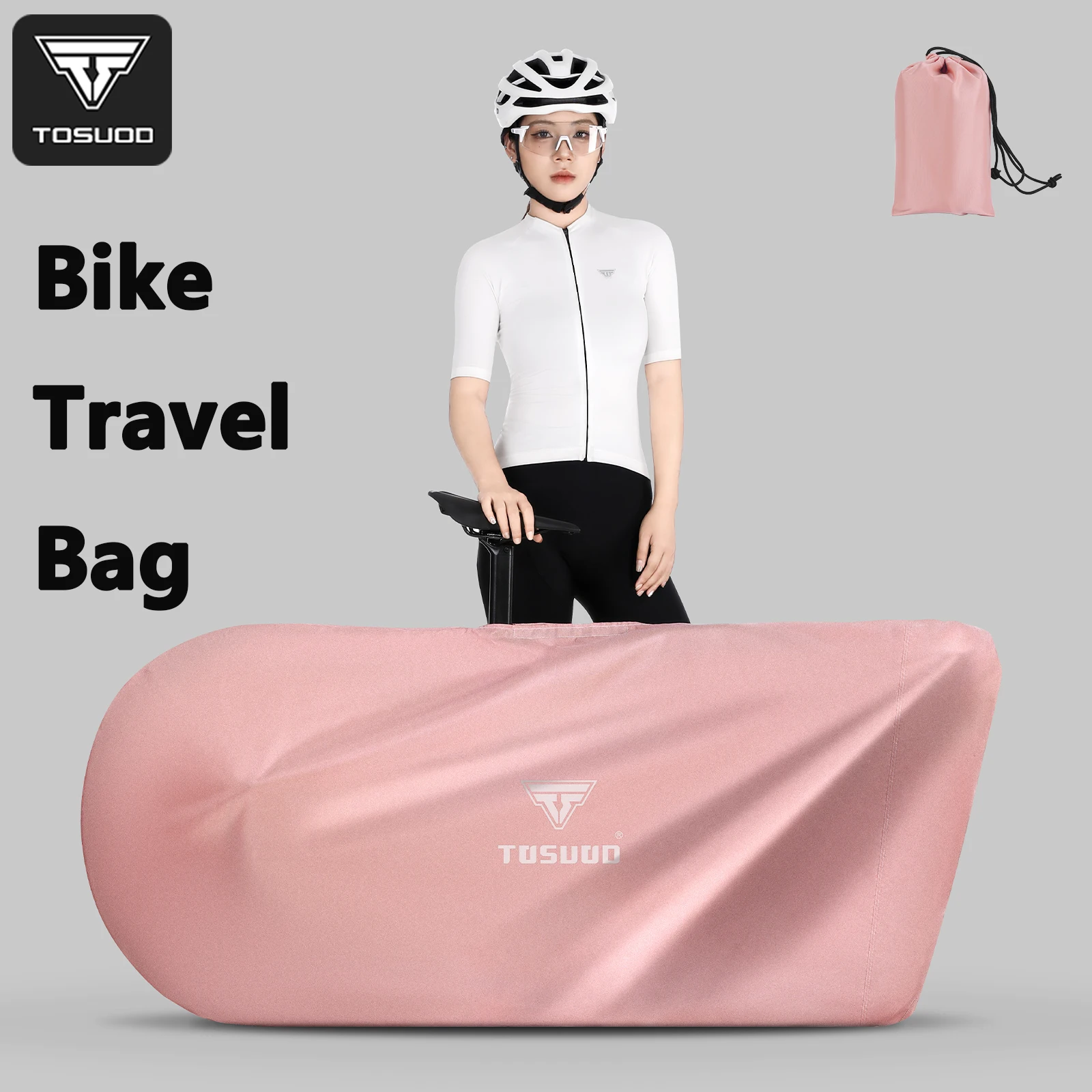 

TOSUOD Bike Travel Bag Dustproof All-Inclusive Design With Large Opening Easy to Carry For Road Mountain Bicycle Transport Bag