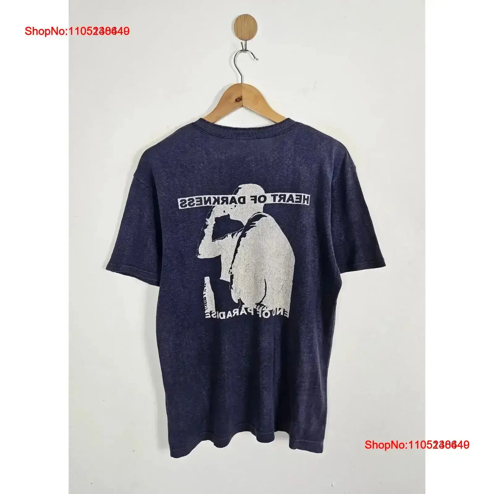 

PPFM Duffy Duck heart of darkness T Shirt vintage Washed Slightly Breathable Comfortable homme Soft streetwear Versatile