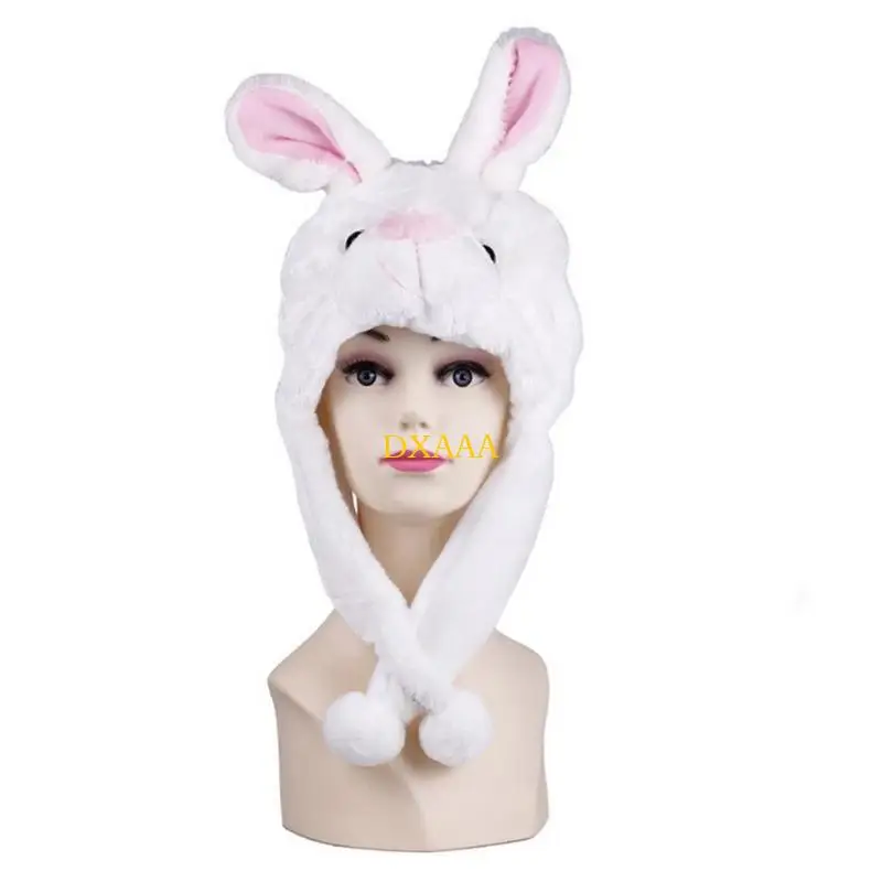 DXAA Plush Hat Super Warm With Ear Flaps Funny Party Stuffed Animal Toy Winter Cap